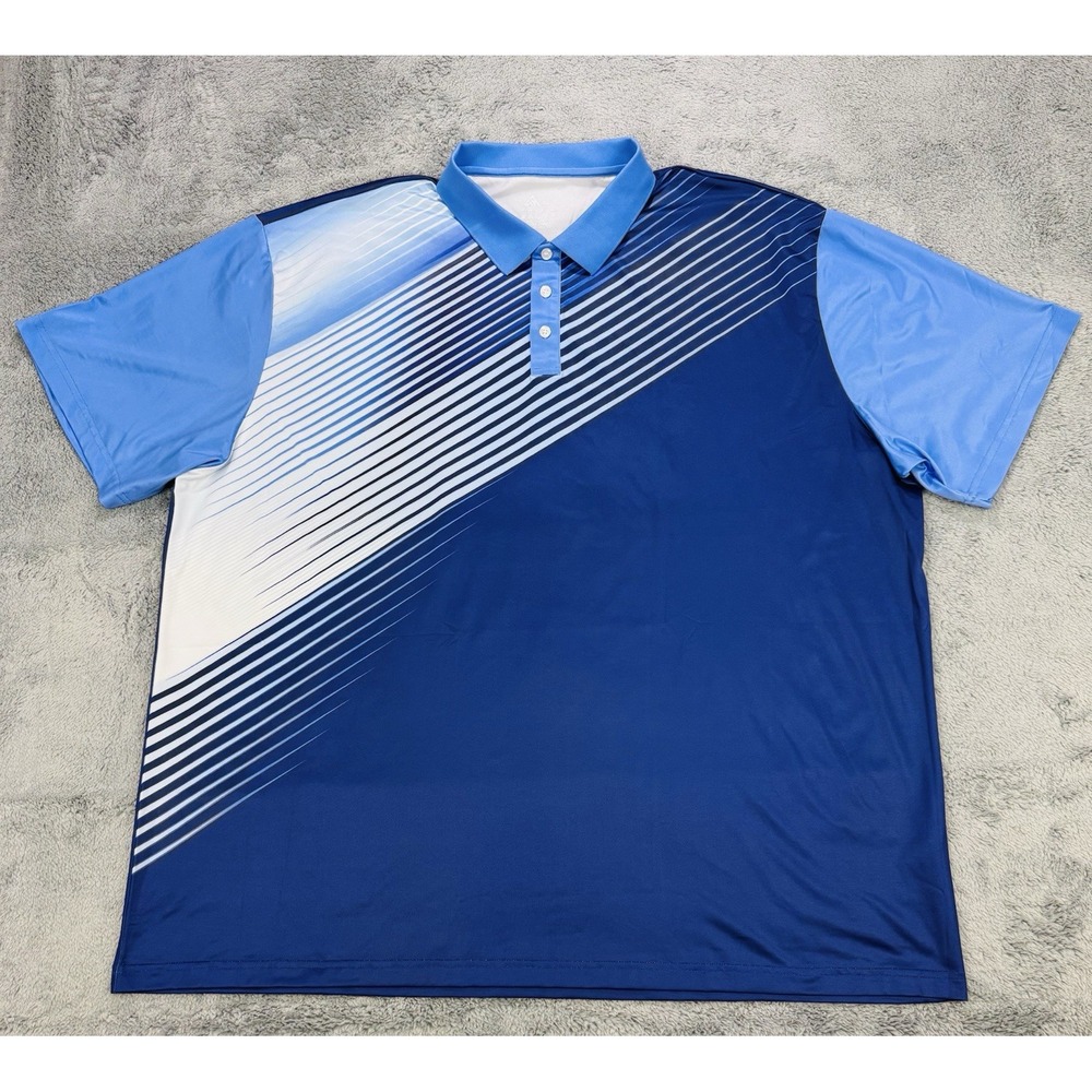 SR Golf Polo Shirt Men Blue Purple‎ 3XL SS Performance